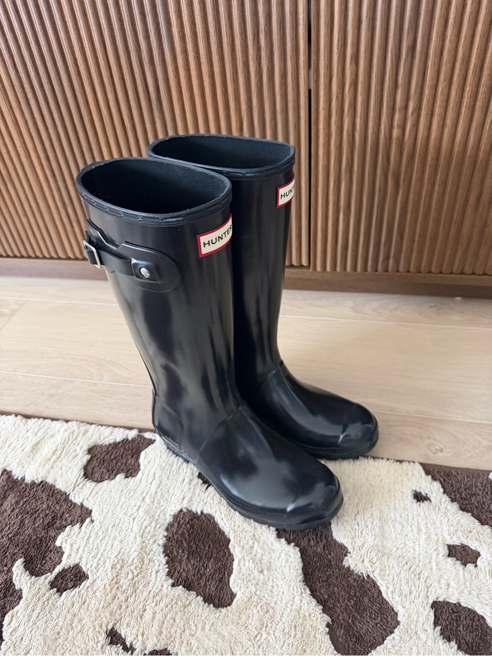 Hunter unisex-child Original Kids' Gloss Rain Boot (Little Kid/Big Kid)